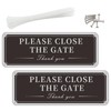 2 Pack Beware of Dogs Sign, 9.8'' x 3.5'' PLEASE