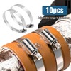 EATAKWARD 10 Pcs Large Hose Clamps, Adjustable Diameter 1 13/16-2