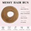TESS Real Human Hair Bun Elastic Easy Scrunchies Hairpiece Updo