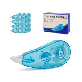 Btwescola Correction Tape, Easy to Use Applicator for Instant Corrections, 19.7Feet 12-Count Pack Correction Tape for School, Office, Crafting(12pcs/Set)