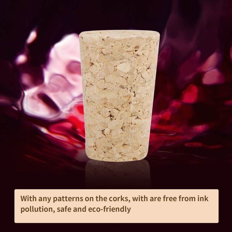 ZJchao Tapones de Corcho, Vino Tapones de Botella Tapered Tapón