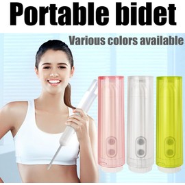 Botella Perineal Postparto Ducha Anal,Pulverizador De Bidé Portátil para Hombres Mujeres Y Niños,Bidet Portatil con Boquilla Ajustable,Pink,140ML