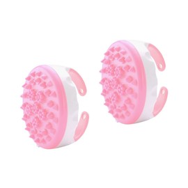 Healeved 2pcs Portable Massager Bristle Brush Handheld Massage Brush for Body Cellulite Reduction Beauty Tools