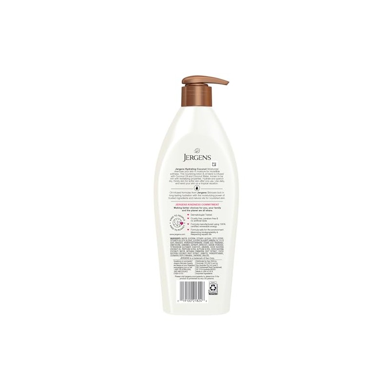 Jergens Hydrating Coconut Lotion, 16.8 Ounce