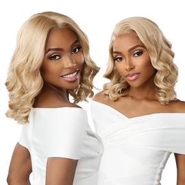 Sensationnel Bare Lace 13x6 wigs - unit 11 glueless synthetic with 180 degree preplucked hairline non lifting 2040 larger grid thinner lace - BareLace unit 11 (2 DARKBROWN)