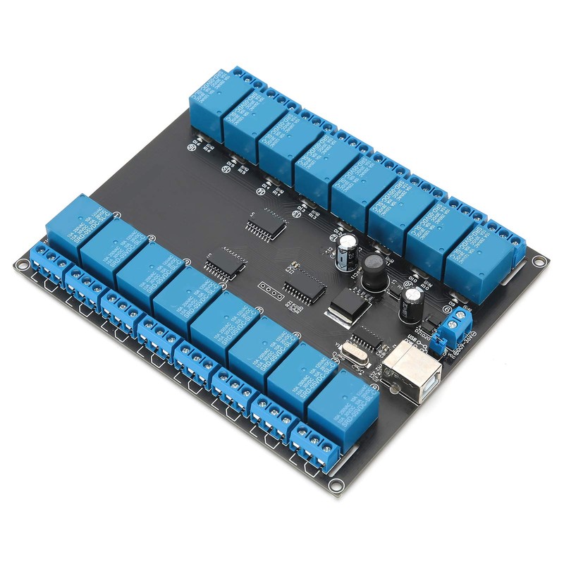 OptoIsolated Board Relay Module 16 Channel 936V USB Controlled SPDT