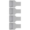 4Pcs U Shape Casters Door Stopper Anti Sliding Furniture Wheels