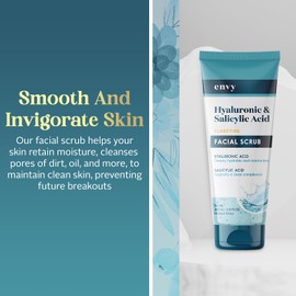 Envy Facial Scrub (Hyaluronic Acid & Salicylic Acid)