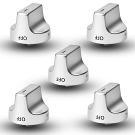 W11239985 W10850015 Range Control Knobs Replace 4845290 AP6333411 PS12578779 PD00061875,Compatible with Whirlpool Gas Stove WFG525S0HZ1 WFG550S0HZ0 WFG525S0HZ0 WFG525S0JV0,5PCS