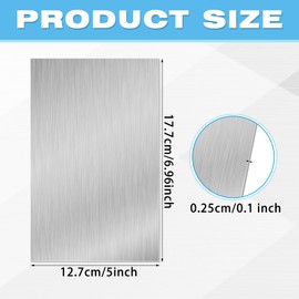 Therwen 20 Pcs 5 x 7 Inch Flashing Aluminum Sheet Roof Flashing Metal Roof for Shed Weatherproofing Areas Around Chimneys or Skylights (Silver)