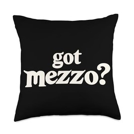 Mezzo Soprano Singer Vocal Vocalist Voice Singing Choir Throw Pillow
