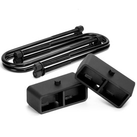 KSP 2" Rear Lift Block Set for F250 F350 Super Duty Trucks 1999-2010, 2in Rear Suspension Lift Kits Include 2pcs lift blocks and 4pcs U-bolts Compatible with F-250 F-350 SRW 2WD 4WD Heavy Duty Pickup