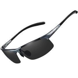 BIRCEN Polarized Carbon-Fiber Sunglasses for Men: Ultralight UV Protection Sun Glasses for Outdoor Sports Fishing Golf Hiking