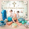 Juweked First Communion Backdrop Boy Mi Primera Comunion Backdrop Baptism