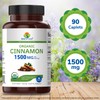 Brieofood Brieofood Organic Cinnamon 1500mg, 45 Servings, Vegetarian, Gluten Free,