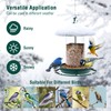 Bird Feeder for Outdoors - 360° Feeding Perch. Green