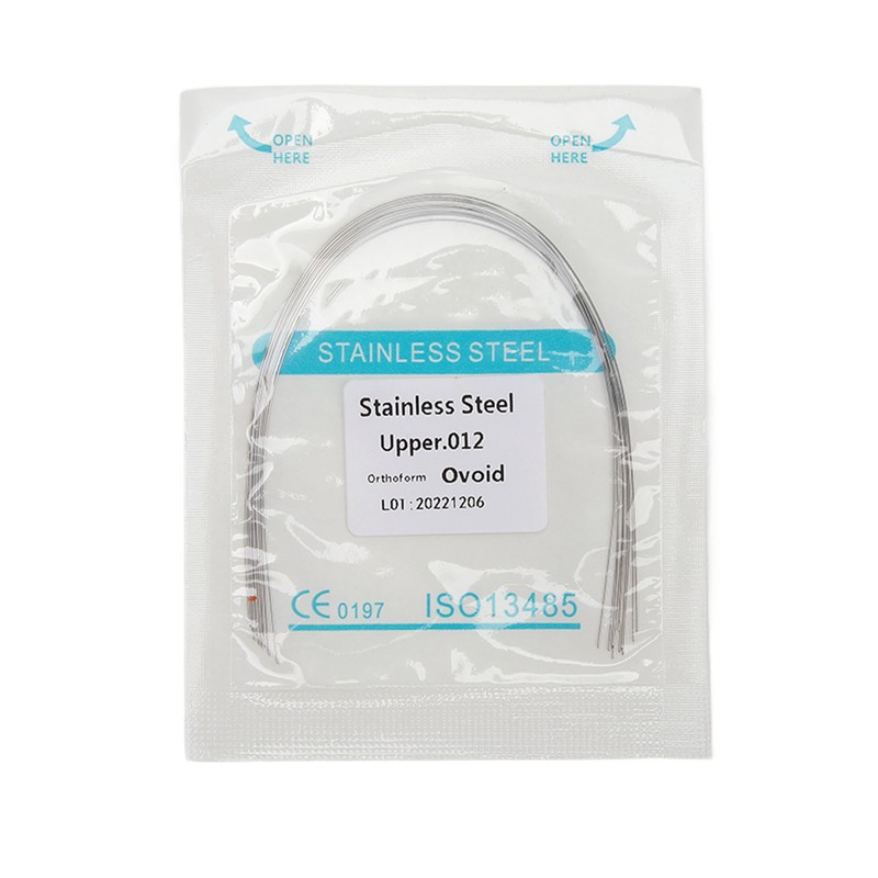 100pcs Orthodontic Arch Wire Stainless Steel Elastic Dental Orthodontic Round