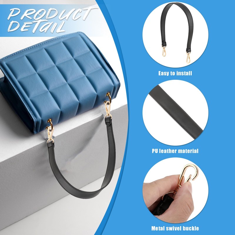 Women's Leather Shoulder Strap for Bags, 48.5 cm Bag Strap