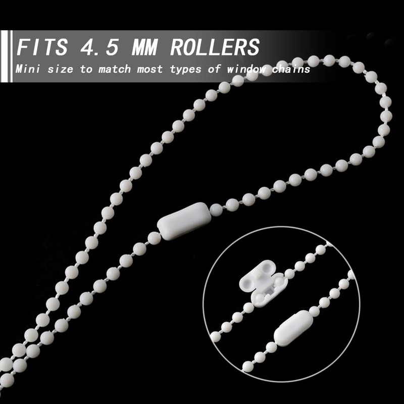 TRKETK Pack of 30 Roller Blind Chain Connectors, Replacement Roller