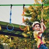 Ymeibe Ninja Rings Monkey Bars for Backyard Playground Swingset Rings