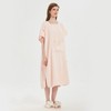 Sauna bath shower gown soft one piece sleep gown pink