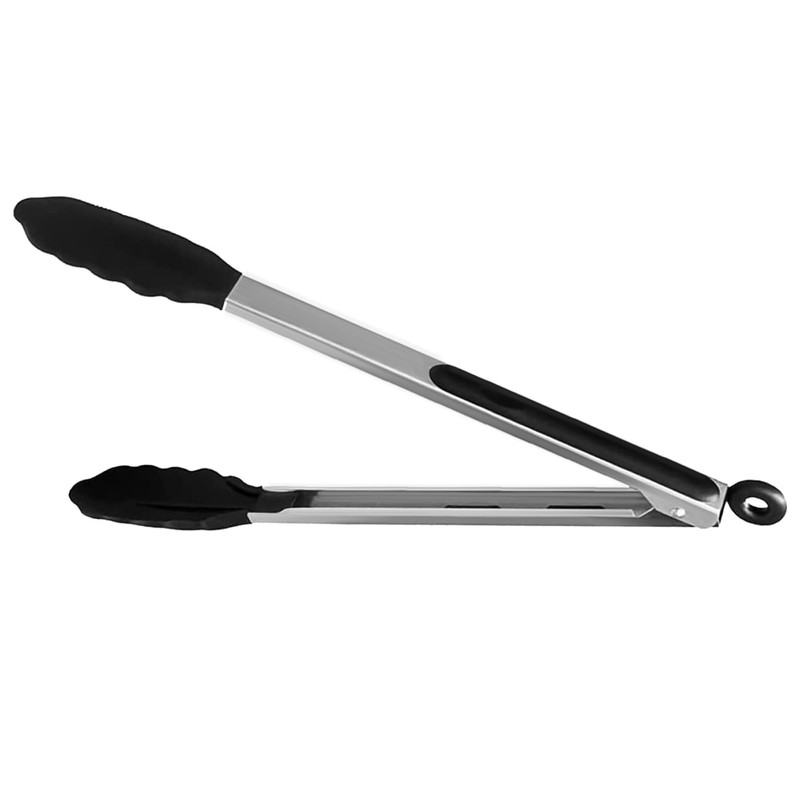 KITCOOMI Long Kitchen Grill Tongs - Heavy Duty Stainless Steel