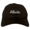 Atlanta ATL Script Chest Dad Hat Black
