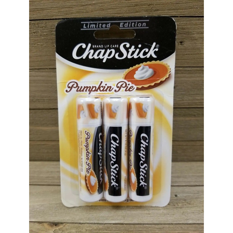 ChapStick 3 ChapStick LIMITED EDITION Pumpkin Pie Lip Balm Chap