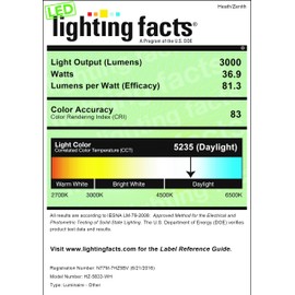 Heath Zenith HZ-5833-WH LED Activated Security 3000 Lumen Triple Lamp Head Light and 240 Degree Motion Detection Zone up to 70 ft, White