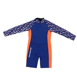 Children Diving Suit 2.5mm Neoprene Rubber Nylon Long Sleeve Blue Purple Diving Swimsuit for Kids 12 Size