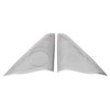 2 Pcs Car Door Speaker Cover Trim Stickers Aluminium Alloy