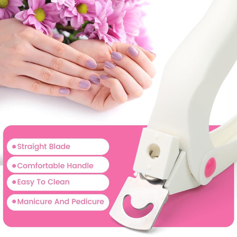 Professional Acrylic Nail Clipper, Stainless Steel Artificial Nail Clippers, Adjustable