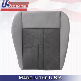 US Auto Seat Cover Inc. 2007 For Jeep Grand Cheroke Limited Driver Bottom Leather Seat Cover 2Tone Gray