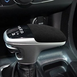 Utripcare for Dodge Charger 2016-2021 Challenger 2015-2020 Suede Car Gear Shift knob Head Frame Cover Trim Styling Sticker Black