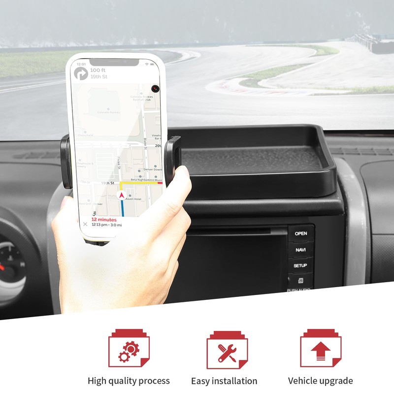 JeCar for JK Phone Holder Mount Center Console Dash Tray