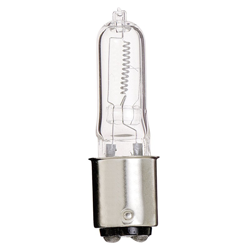 Satco S1981/12 T4 Halogen Light Bulb, BA15d Base, 50 Watts,