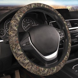 Camo Camouflage Forest Steering Wheel Cover for Women Men Girls Car Accessories Decor Anti-Slip Neoprene Auto Steering Wheel Covers Protector Universal 15 Inch
