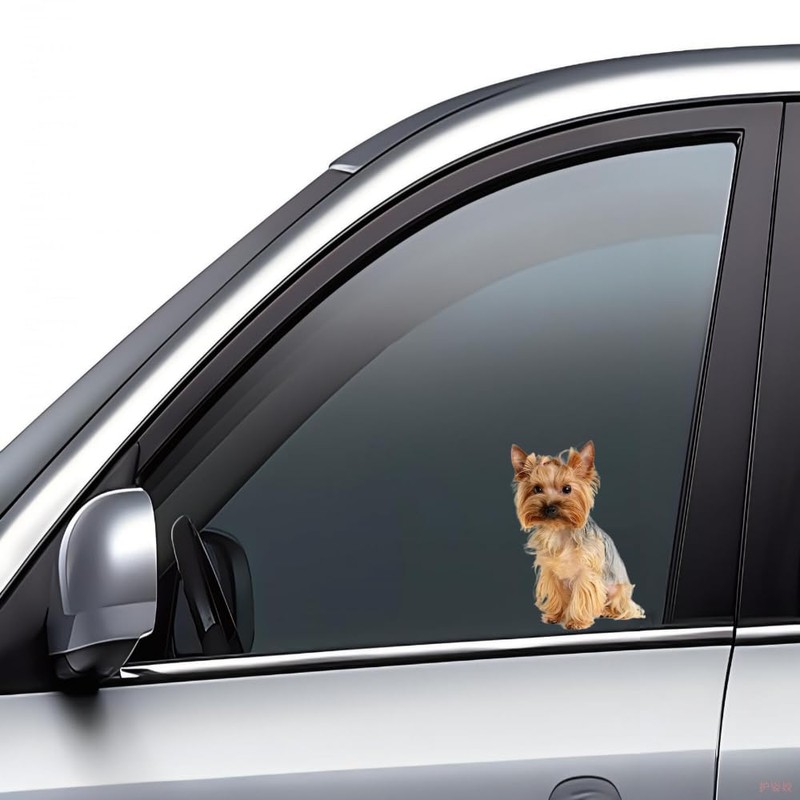 Yorkshire Terrier Aufkleber, Reflektierend, Lustige Wasserfest Aufkleber für Laptop, Kühlschrank,