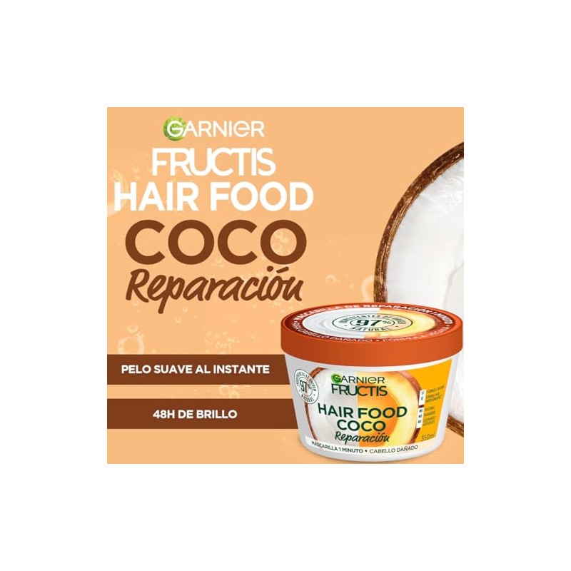 Garnier Fructis Hair Food Coco Mascarilla Reparadora Cabello Dañado 350