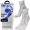 1000 Mile Tactel Mens White Foot Ankle Support Compression Tactel