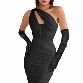 Yicelerate Lace gloves, women's long gloves, mesh gloves, black gloves, black gloves, black mesh gloves, black lace gloves, long gloves women, black