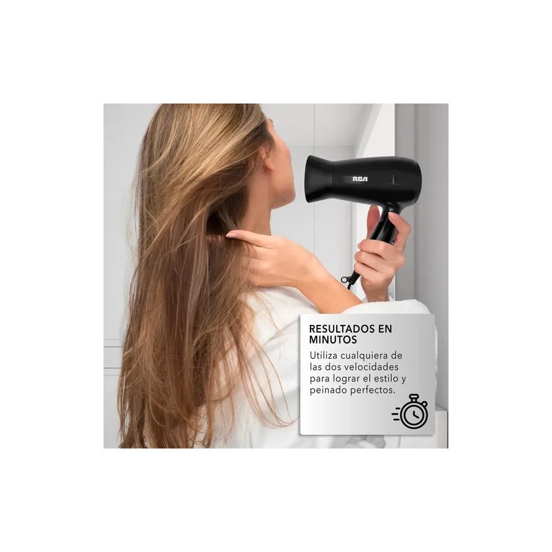 Rca Secadora Para Cabello De Mango Plegable Rc-p8 Belleza Color