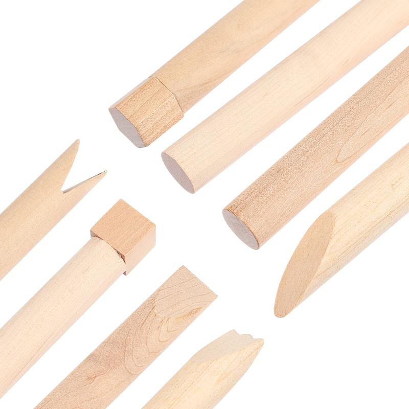1 Set Wooden Tools Toy for Kids Clay Shaping Tools