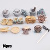 Cayway Mini Fairy Garden Accessories Kit, 14 PCS Zen Garden
