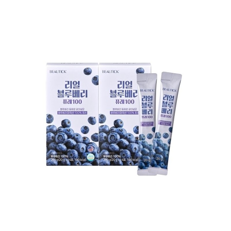 beauty [Beautic] Real Blueberry Puree 100 280g (20g x 14
