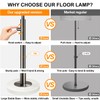 【Upgraded】 Dimmable Floor Lamp for Living Room, 11W LED Bulb