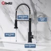 GIMILI Kitchen Faucet with Pull Down Sprayer Single Hole Stainless
