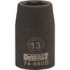 DEWALT 1/2" Drive Impact Socket 6 PT 13MM
