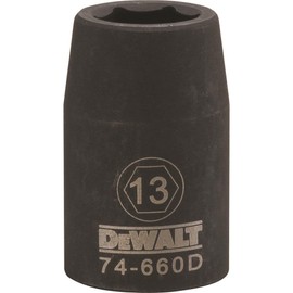 DEWALT 1/2" Drive Impact Socket 6 PT 13MM
