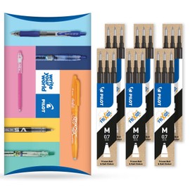 Pilot Frixion Heat/Friction Erasable Refill - Medium 0.7mm Line - Pack of 18 Refills - 6 Packs in Pillow Packaging (Black)